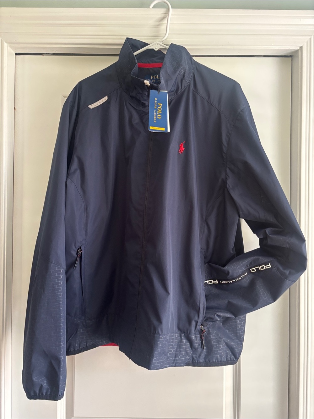 NWT Men’s Polo by Ralph Lauren Navy Windbreaker Performance